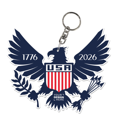 Custom America 250 3" Acrylic Keychain Custom America 250 3" Acrylic Keychain