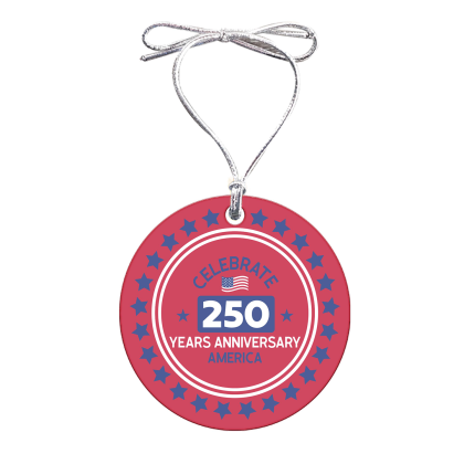 Custom America 250 Round Holiday Ornament