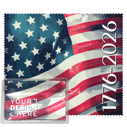 Custom America 250 6" x 7" Microfiber Cloth Custom America 250 6" x 7" Microfiber Cloth