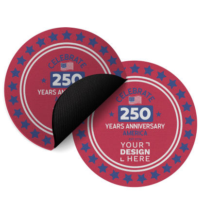 Custom America 250 Round Classic Mousepad 8" Dia