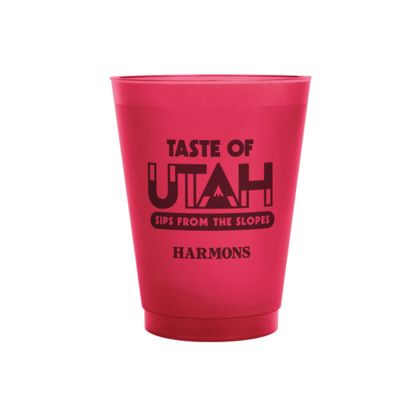Custom 16 oz Frost Flex Stadium Cup - Red Custom 16 oz Frost Flex Stadium Cup - Red