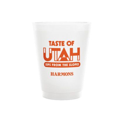 Custom 16 oz Frost Flex Stadium Cup - White Custom 16 oz Frost Flex Stadium Cup - White