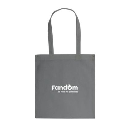 Custom Draco Recycled Non-Woven Tote - Cool Gray 