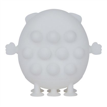 Custom PopPup Push Pop Fidget Toy - White Back View 