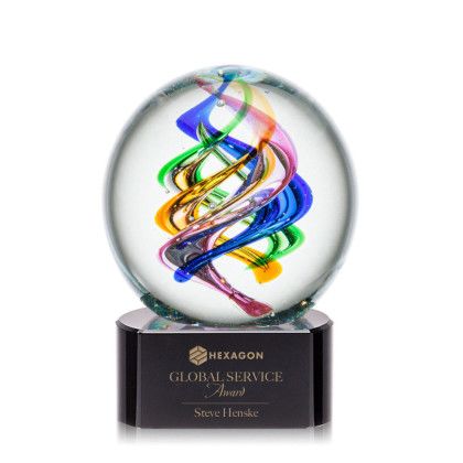 Custom Infinity Globe Award - Black