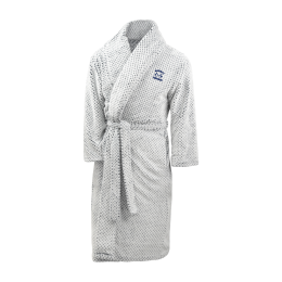 Custom RPET Robe - White With Gray 