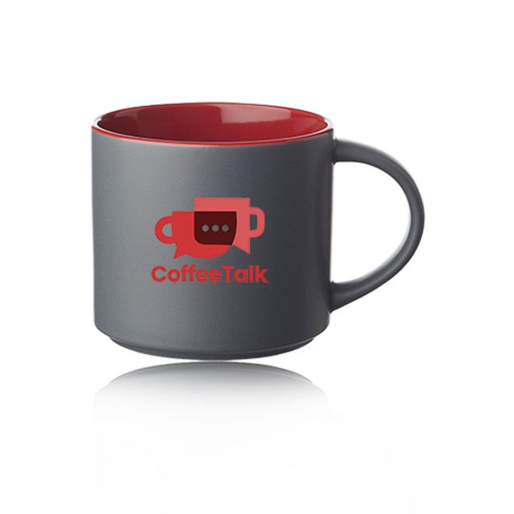 Custom Matte 16 oz Stackable Ceramic Mugs
