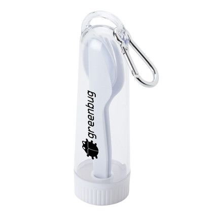 Custom Rancho Portable Cutlery Set - White 