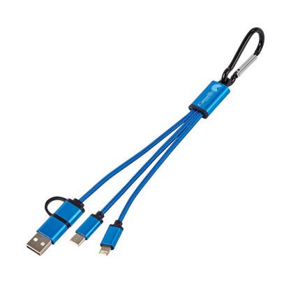 Custom Libra 4-in-1 Charging Cable Set - Blue 