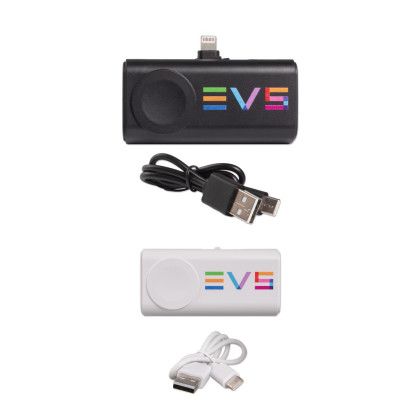 Custom Dual Plug Powerbank with Watch Charger - All Colors 