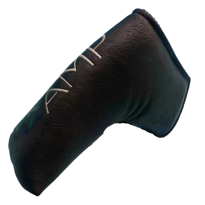 Custom Magnetic Closure Blade Putter Head Cover - Black Custom Magnetic Closure Blade Putter Head Cover - Black