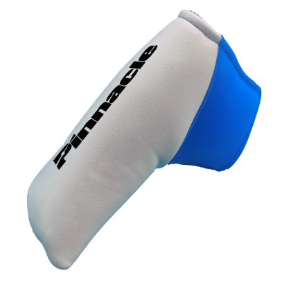Custom Magnetic Closure Blade Putter Head Cover - White 