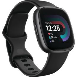 Custom Fitbit Versa 4 Fitness Smartwatch - Side view Custom Fitbit Versa 4 Fitness Smartwatch - Side view