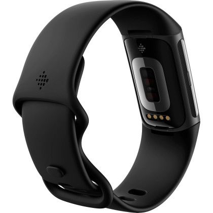 Custom Fitbit Charge 6 Advanced Fitness and Health Tracker - Black Back view Custom Fitbit Charge 6 Advanced Fitness and Health Tracker - Black Back view