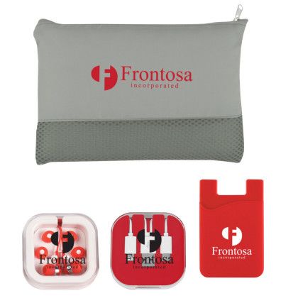 Custom On The Go Tech Essentials Kits - Red