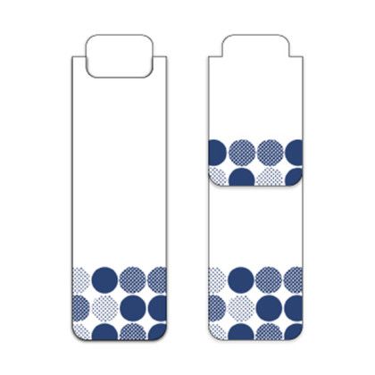 Custom Good Value Standard Magnetic Bookmark - Navy Dots Custom Good Value Standard Magnetic Bookmark - Navy Dots