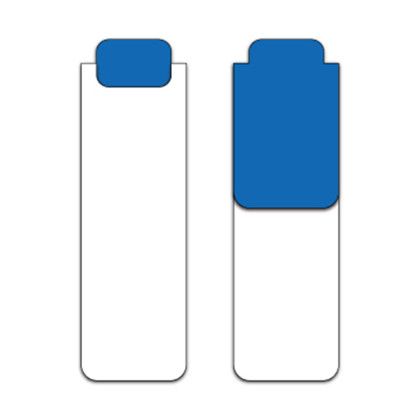 Custom Good Value Standard Magnetic Bookmark - Royal White Custom Good Value Standard Magnetic Bookmark - Royal White