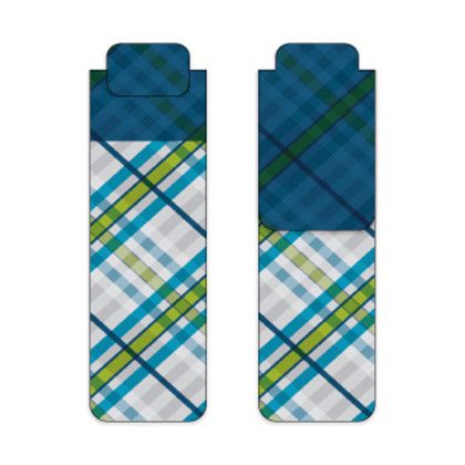 Custom Good Value Standard Magnetic Bookmark - Plaid Custom Good Value Standard Magnetic Bookmark - Plaid