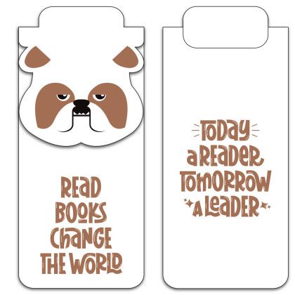Custom Paws N Claws Magnetic Bookmark - Bulldog Custom Paws N Claws Magnetic Bookmark - Bulldog
