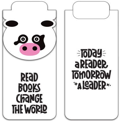 Custom Paws N Claws Magnetic Bookmark - Cow Custom Paws N Claws Magnetic Bookmark - Cow
