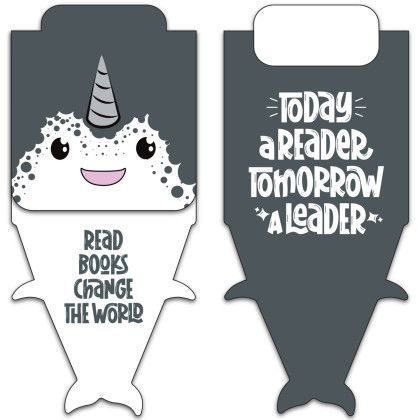 Custom Paws N Claws Magnetic Bookmark - Norwhal Custom Paws N Claws Magnetic Bookmark - Norwhal