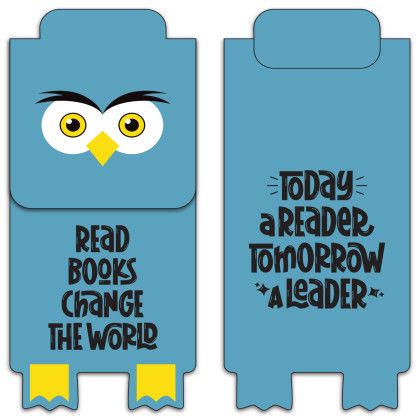Custom Paws N Claws Magnetic Bookmark - Blue Owl Custom Paws N Claws Magnetic Bookmark - Blue Owl