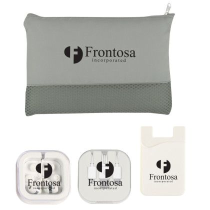 Custom On The Go Tech Essentials Kits - White