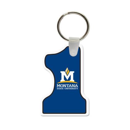 Custom 1 Shaped USA Made Vinyl Keychain Custom 1 Shaped USA Made Vinyl Keychain