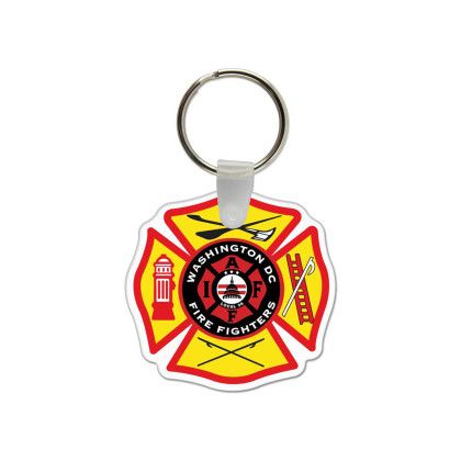 Custom Maltese Cross USA Made Vinyl Keychain