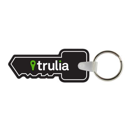 Custom Key Shaped USA Made Vinyl Keychain