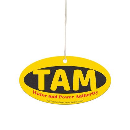 Custom Longer Horizontal Oval Shaped Air Fresheners Custom Longer Horizontal Oval Shaped Air Fresheners