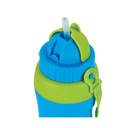 Custom Remi 18 oz.. Double Wall Polypropylene Water Bottle - Light Blue Open Cap View Custom Remi 18 oz.. Double Wall Polypropylene Water Bottle - Light Blue Open Cap View