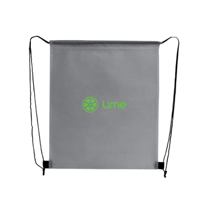 Custom Polaris Recycled Non-Woven Drawstring Bag - Cool Gray Custom Polaris Recycled Non-Woven Drawstring Bag - Cool Gray