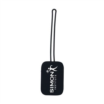 Custom Skye Silicone Luggage Tag - Black 