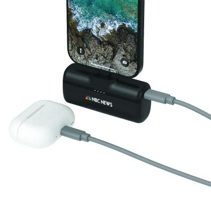 Custom Nimble Bump Portable Charger - In Use 
