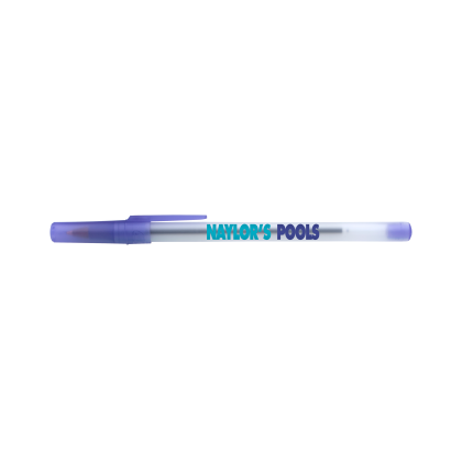 BIC Round Stic Ice Pen - Purple Ice