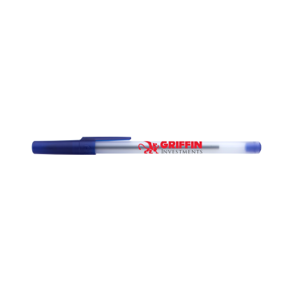BIC Round Stic Ice Pen - Royal Blue Ice 