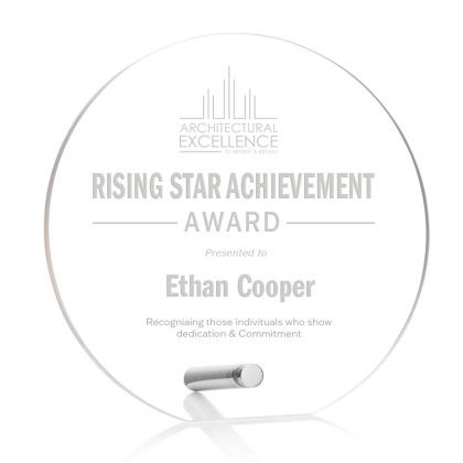 Custom Shaper Award - Cricle Silver View Custom Shaper Award - Cricle Silver View