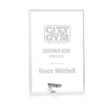 Custom Shaper Award - Rectangle Vertical Silver View Custom Shaper Award - Rectangle Vertical Silver View