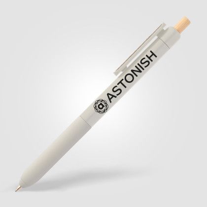 Custom Echo Recycled Plastic Sensory Clip Pen - Gray Custom Echo Recycled Plastic Sensory Clip Pen - Gray