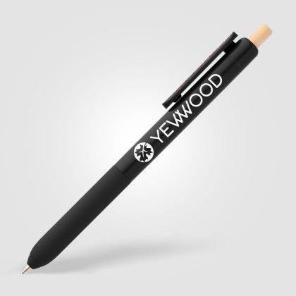 Custom Echo Recycled Plastic Sensory Clip Pen - Black Custom Echo Recycled Plastic Sensory Clip Pen - Black