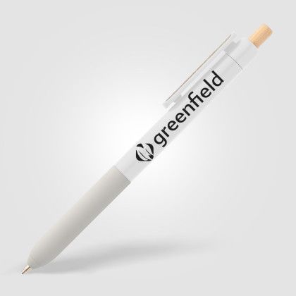 Custom Echo Recycled Plastic Sensory Clip Pen - White Custom Echo Recycled Plastic Sensory Clip Pen - White