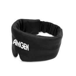 Custom DreamSilk Sleep Mask - Black Side View Custom DreamSilk Sleep Mask - Black Side View