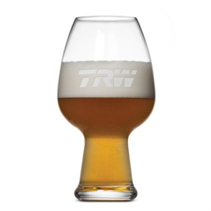 Custom Aragon 26 oz Wheat Beer Glass- Deep Etch - Clear