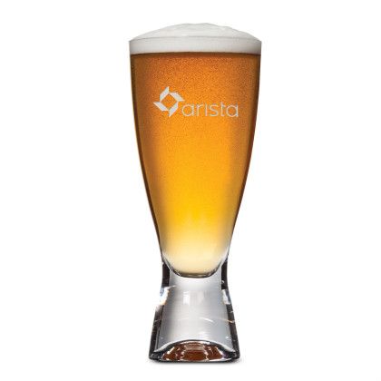 Custom Bastien 12 oz Beer Glass - Deep Etch  - Clear