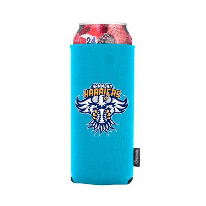 Custom Koozie Taller rPET Can Cooler - 24 oz. - Neon Blue Custom Koozie Taller rPET Can Cooler - 24 oz. - Neon Blue