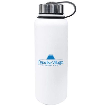 Custom 40 oz Insulated Bottle - White Custom 40 oz Insulated Bottle - White