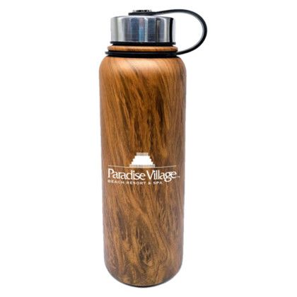 Custom 40 oz Insulated Bottle - Wood Custom 40 oz Insulated Bottle - Wood