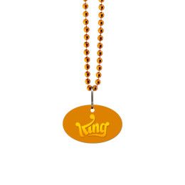 Custom USA Made 1/8" Oval Vinyl Medallion Beads - White Custom USA Made 1/8" Oval Vinyl Medallion Beads - White