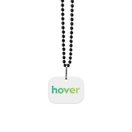 Custom USA Made 1/8" Square Vinyl Medallion Beads - White Custom USA Made 1/8" Square Vinyl Medallion Beads - White